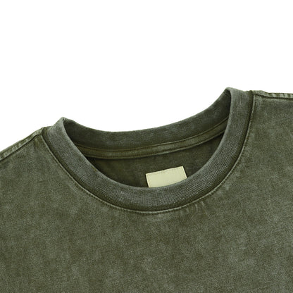 A[S]USL SNOW WASH PHOTO PRINT TEE-OLIVE