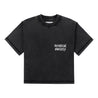 NEUTRAL SOCIETY SNOW WASH REVERSE TEE-WASHED BLACK
