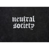 NEUTRAL SOCIETY SNOW WASH REVERSE TEE-WASHED BLACK