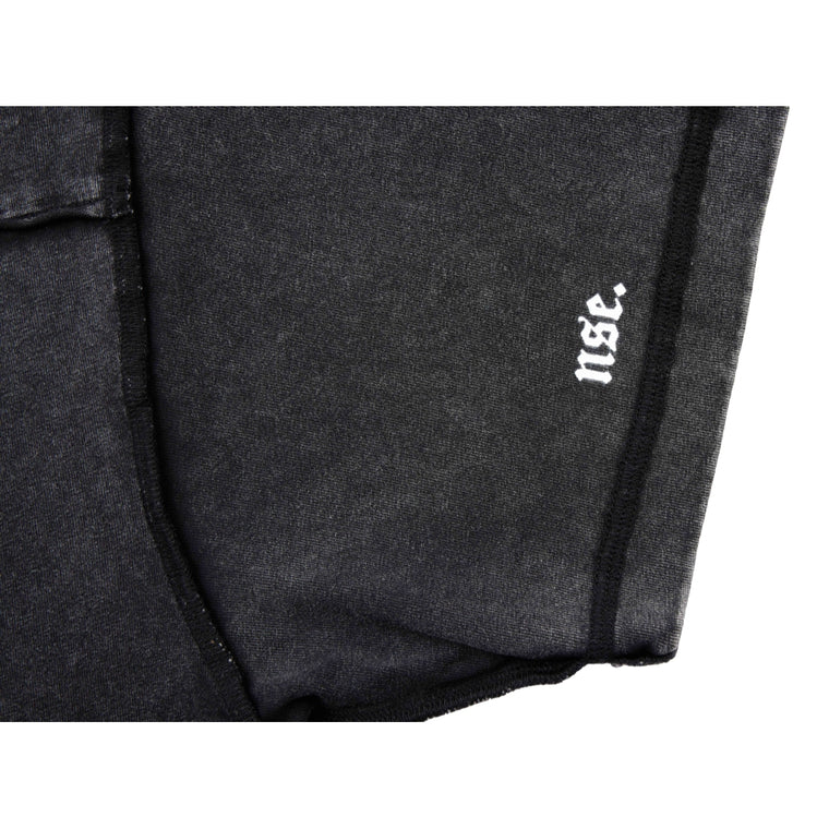 NEUTRAL SOCIETY SNOW WASH REVERSE TEE-WASHED BLACK