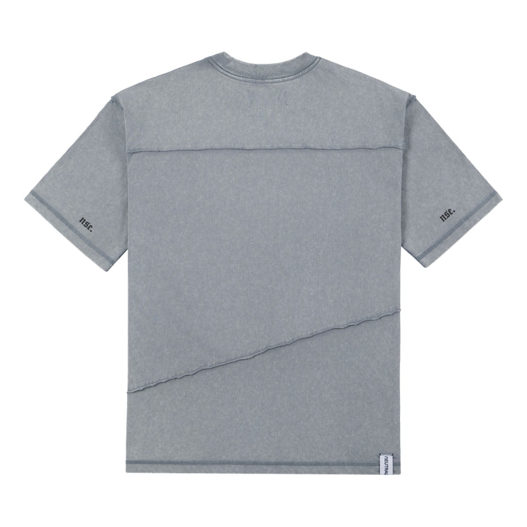 NEUTRAL SOCIETY SNOW WASH REVERSE TEE-WASHED GREY