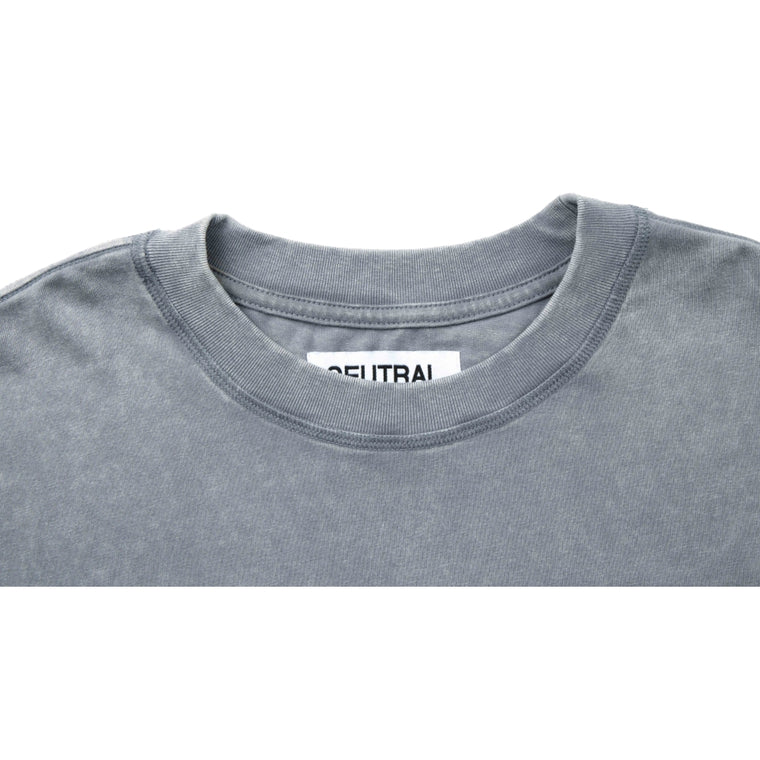 NEUTRAL SOCIETY SNOW WASH REVERSE TEE-WASHED GREY