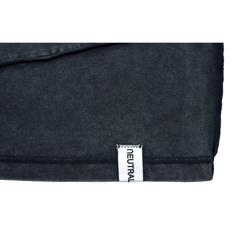 NEUTRAL SOCIETY SNOW WASH REVERSE TEE-WASHED NAVY