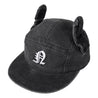 NEUTRAL SOCIETY SNOW WASH TWIST WING CAP-BLACK