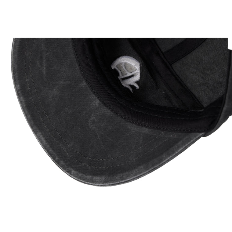 NEUTRAL SOCIETY SNOW WASH TWIST WING CAP-BLACK