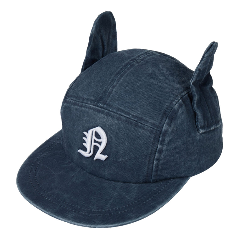 NEUTRAL SOCIETY SNOW WASH TWIST WING CAP-NAVY