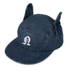 NEUTRAL SOCIETY SNOW WASH TWIST WING CAP-NAVY