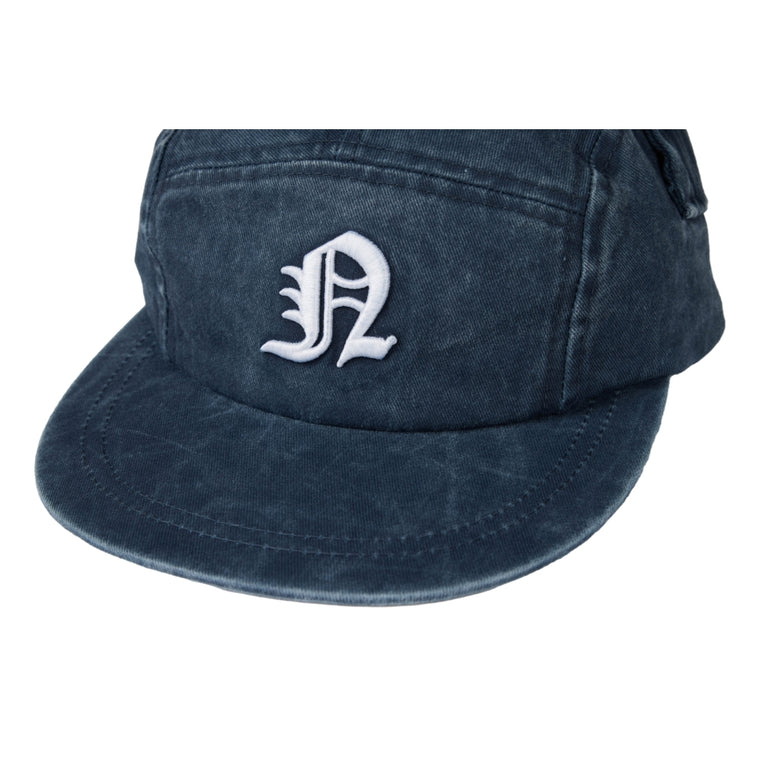 NEUTRAL SOCIETY SNOW WASH TWIST WING CAP-NAVY