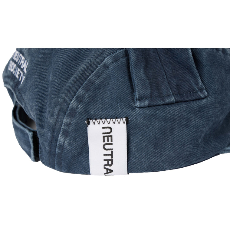 NEUTRAL SOCIETY SNOW WASH TWIST WING CAP-NAVY