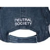 NEUTRAL SOCIETY SNOW WASH TWIST WING CAP-NAVY