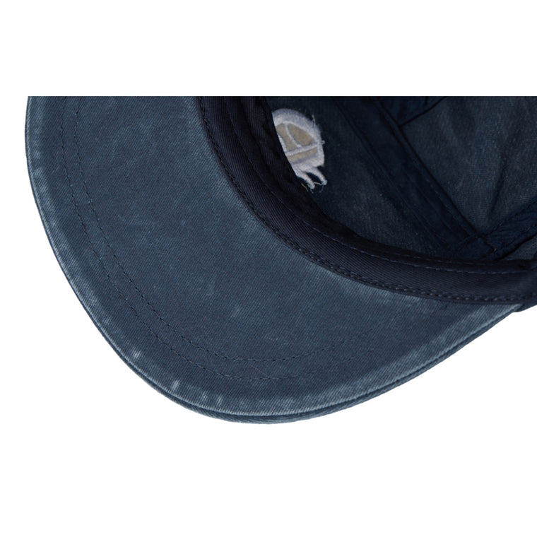 NEUTRAL SOCIETY SNOW WASH TWIST WING CAP-NAVY