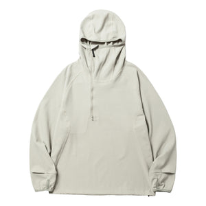 MEANSWHILE SOLOTEX WAFFLE BALACLAVA HOODIE-GREY
