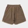 MEANSWHILE SOLOTEX WAFFLE EASY SHORTS-BROWN