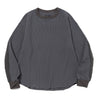 MEANSWHILE SOLOTEX WAFFLE L/S TEE-CHARCOAL
