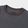 MEANSWHILE SOLOTEX WAFFLE L/S TEE-CHARCOAL