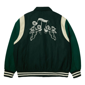 HUF SONG VARSITY JACKET-HUNTER GREEN