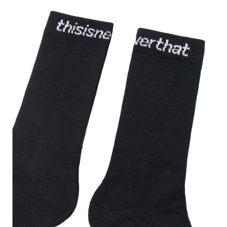 THIS IS NEVER THAT SP-LOGO SOCKS 3PACK-BLACK