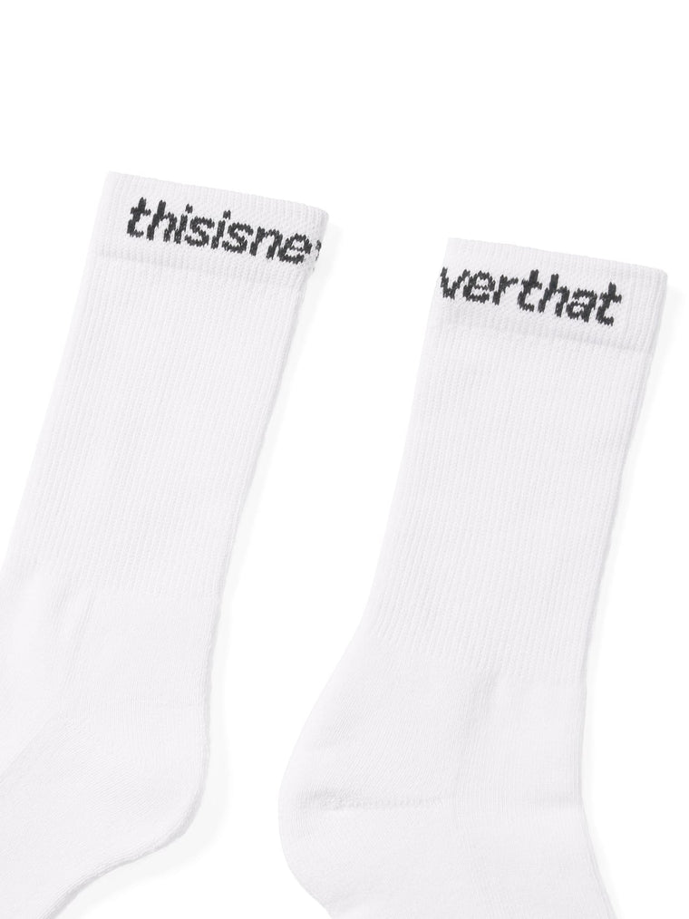 THIS IS NEVER THAT SP-LOGO SOCKS 3PACK-WHITE