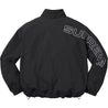 SUPREME SPELLOUT EMBROIDERED TRACK JACKET-BLACK