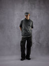 NINE POINT NINE SPIRAL LOGO S/S TEE-OLIVE