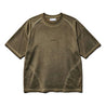 NINE POINT NINE SPIRAL LOGO S/S TEE-OLIVE