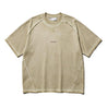 NINE POINT NINE SPIRAL LOGO S/S TEE-TAN