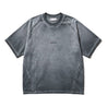 NINE POINT NINE SPIRAL LOGO S/S TEE-GREY