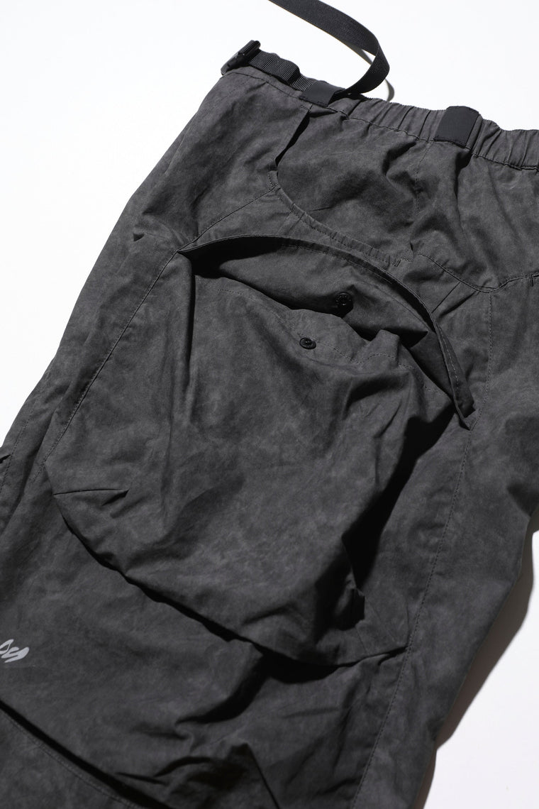 NINE POINT NINE SPIRAL MULTI POCKET FIELD PANTS-BLACK