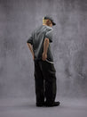 NINE POINT NINE SPIRAL MULTI POCKET FIELD PANTS-BLACK