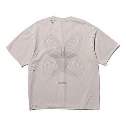 NINE POINT NINE "SPIRAL NEVER END" WASH TEE-GREY