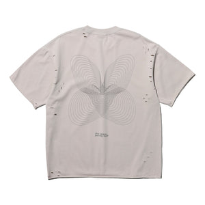 NINE POINT NINE "SPIRAL NEVER END" WASH TEE-GREY