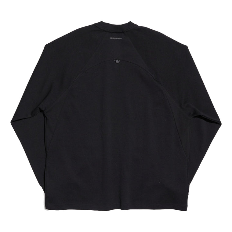 NINE POINT NINE SPIRAL TECH PANEL TEE-BLACK