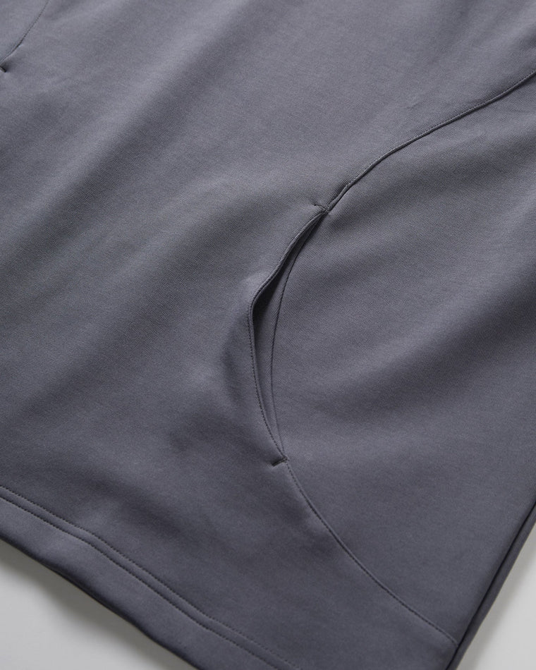 NINE POINT NINE SPIRAL TECH PANEL TEE-KHAKI