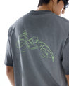 NINE POINT NINE "SPIRIT TRANSFORM" S/S TEE-WASHED BLACK
