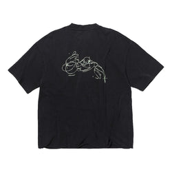 NINE POINT NINE "SPIRIT TRANSFORM" S/S TEE-WASHED BLACK