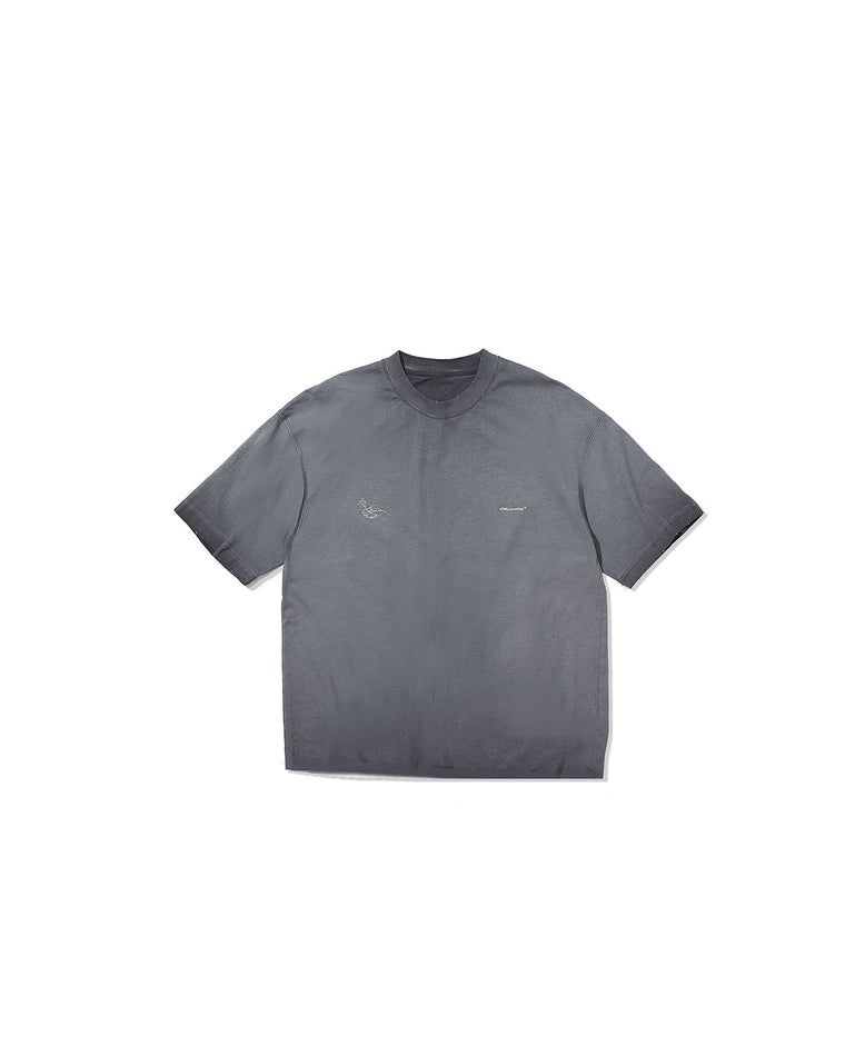 NINE POINT NINE "SPIRIT TRANSFORM" S/S TEE-WASHED GREY
