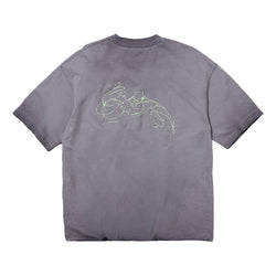 NINE POINT NINE "SPIRIT TRANSFORM" S/S TEE-WASHED PURPLE
