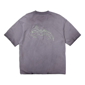 NINE POINT NINE "SPIRIT TRANSFORM" S/S TEE-WASHED PURPLE