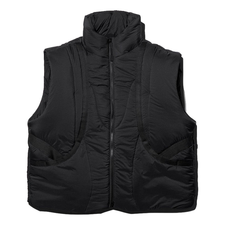 NINE POINT NINE SPRIAL 2IN1 PUFFER JACKET-BLACK
