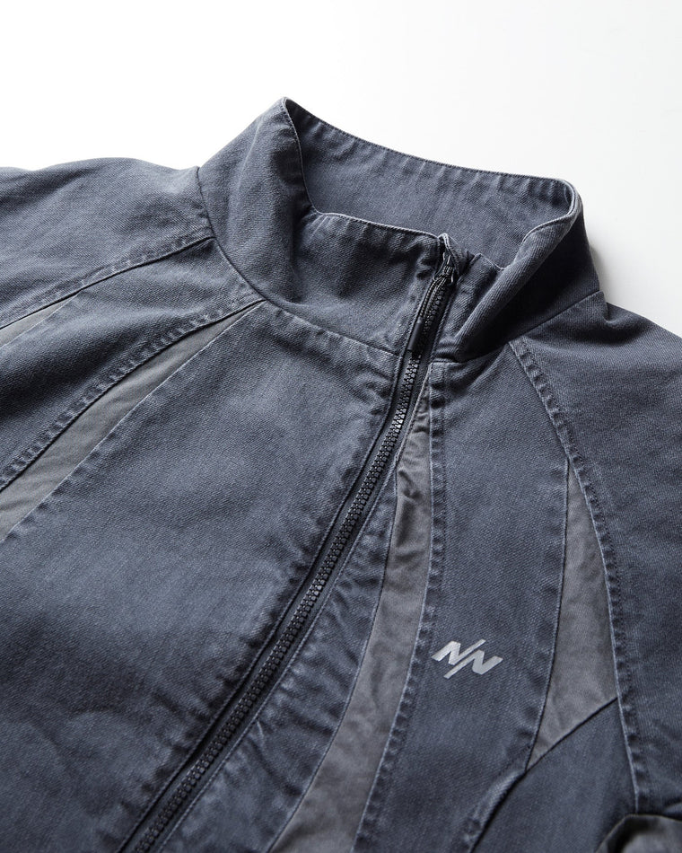 NINE POINT NINE SPRINTER OVERSIZE PANEL DEMIN JACKET-WASHED GREY