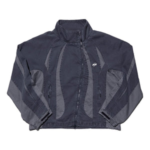 NINE POINT NINE SPRINTER OVERSIZE PANEL DEMIN JACKET-WASHED GREY