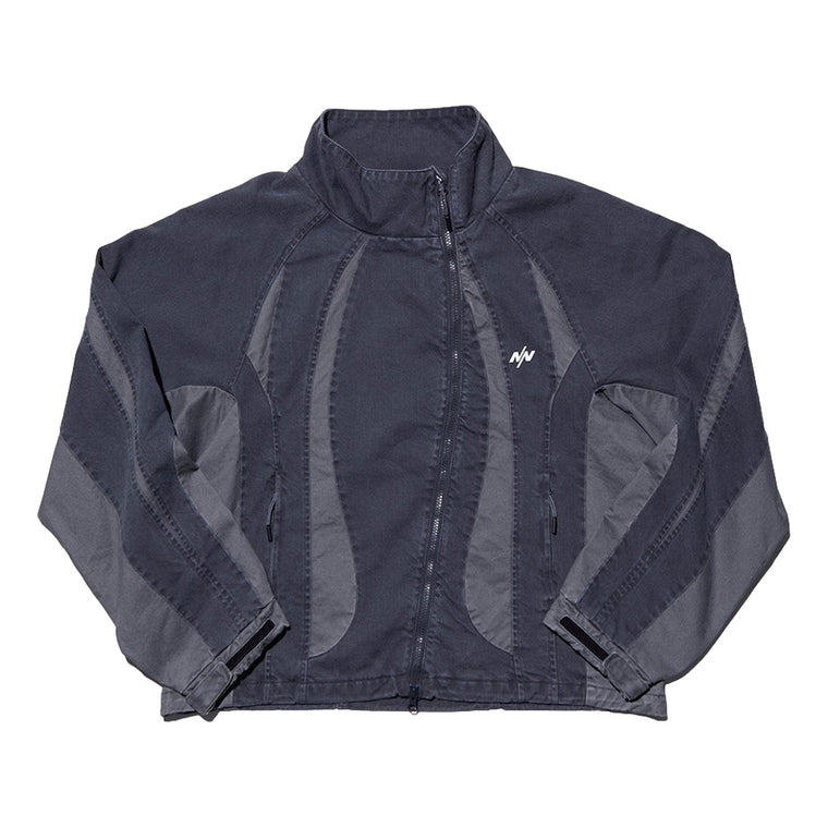 NINE POINT NINE SPRINTER OVERSIZE PANEL DEMIN JACKET-WASHED GREY