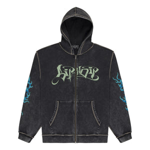 RIPNDIP SQUABBLE UP HOODIE-BLACK VINTAGE WASH
