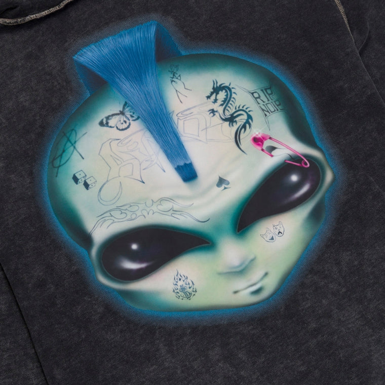 RIPNDIP SQUABBLE UP HOODIE-BLACK VINTAGE WASH