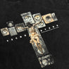 2ND CLOSET "JESUS LOVES TECHNO" WASHED T-SHIRT-WASHED BLACK