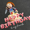 2ND CLOSET "HAPPY BIRTHDAY, CHUCKY" WASHED T-SHIRT-WASHED GREY
