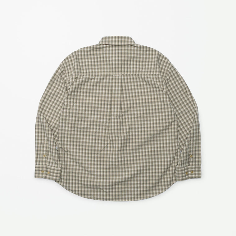 MADNESS STANDARD MINI CHECK BD SHIRT(MADE IN JAPAN)-GRAVEL