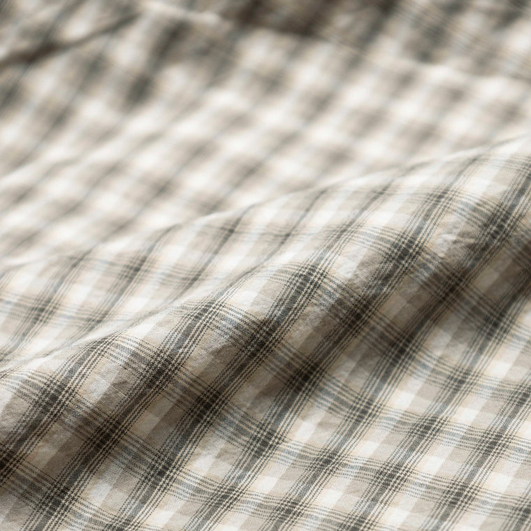 MADNESS STANDARD MINI CHECK BD SHIRT(MADE IN JAPAN)-GRAVEL