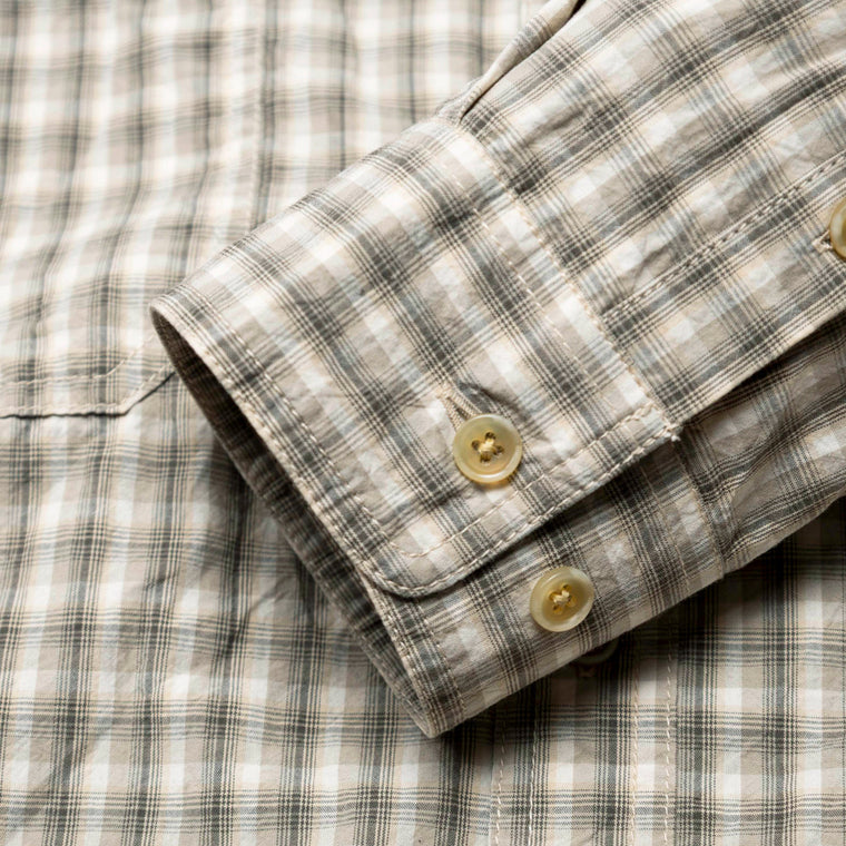MADNESS STANDARD MINI CHECK BD SHIRT(MADE IN JAPAN)-GRAVEL