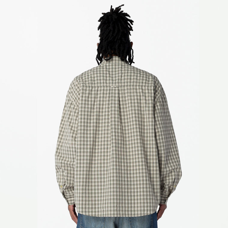 MADNESS STANDARD MINI CHECK BD SHIRT(MADE IN JAPAN)-GRAVEL